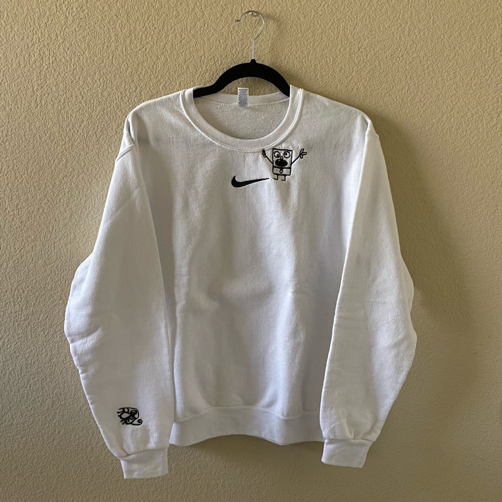 Custom embroidered Spongebob crewneck